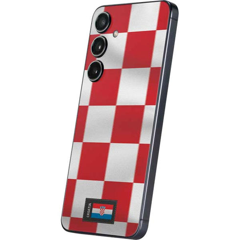 Croatia Soccer Flag Galaxy S25 Skin